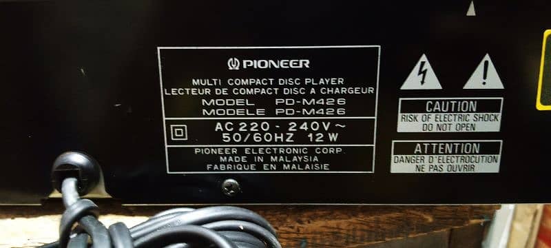 PIONEER ( multi compact disk ) cd player PD-M426 7