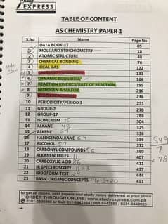 AS-LEVEL TOPICAL CHEMISTRY (9701) PAPER 1 & 2 New Edition