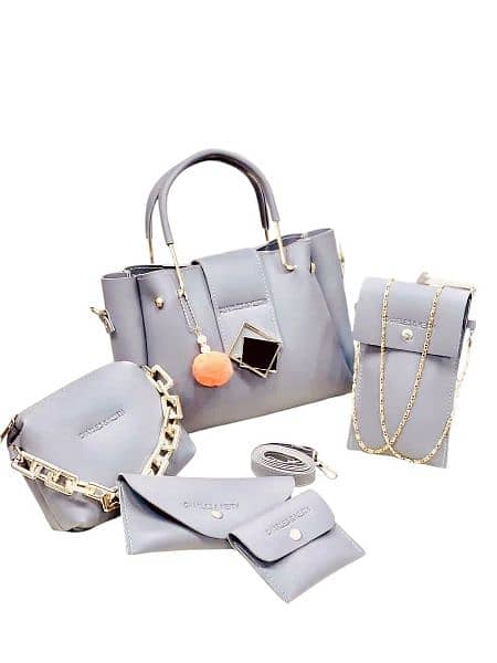 Women Hand Bag Set Leather 2