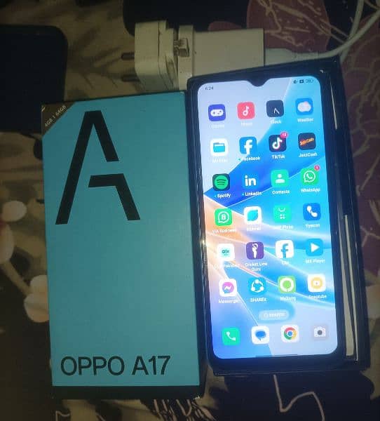 Oppo A17 Original With Box/Charger 10/10 Home Use Exchange Possible 1