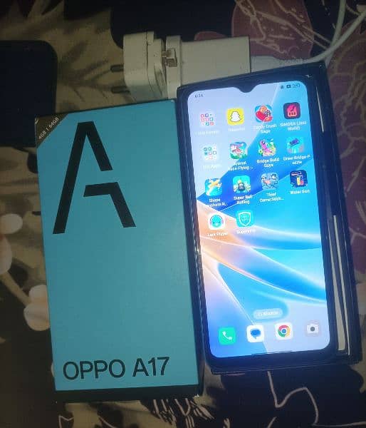 Oppo A17 Original With Box/Charger 10/10 Home Use Exchange Possible 2