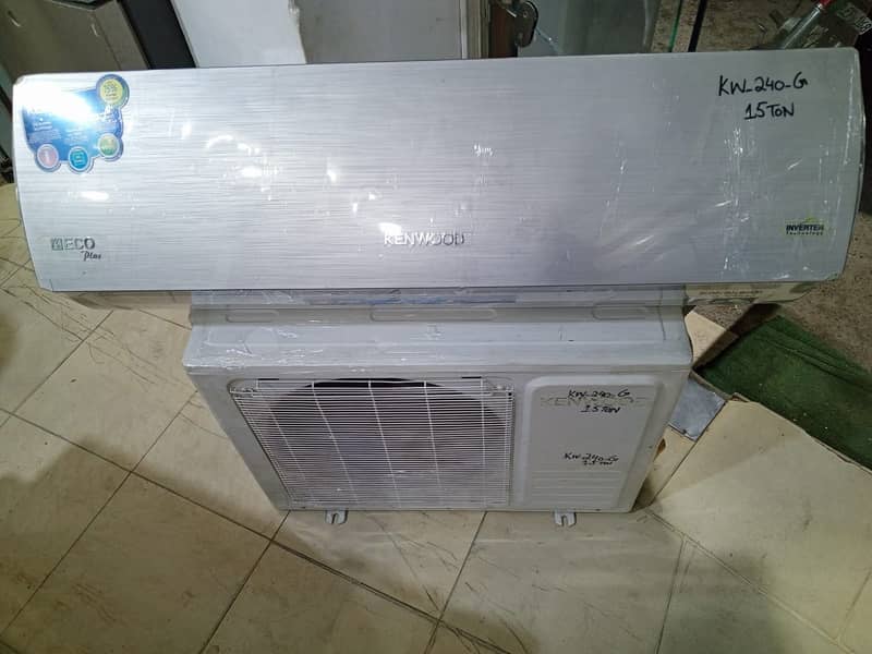 Kenwood 1.5 ton dc inverter Kw240G (0306=4462/443)  acha seet 0