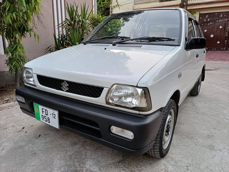 Suzuki Mehran VX 2012 bumper to bumper original fresh car 4