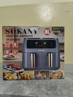 Soknay double door 8L Air Fryer for sale brand new condition