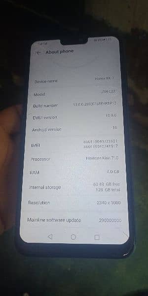 Rim 4 memory 128 no box no charge PTA Pro exchange bhi karna hai 3