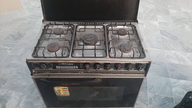 Sky Flame 5 burner with oven stove 2