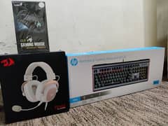 HP Mechanical keyboard l Genius Gaming Mouse l Redragon Zeus 2 Headset