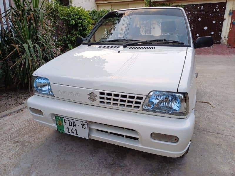 Suzuki Mehran VX 2015 with ac bumper to bumper original car 1