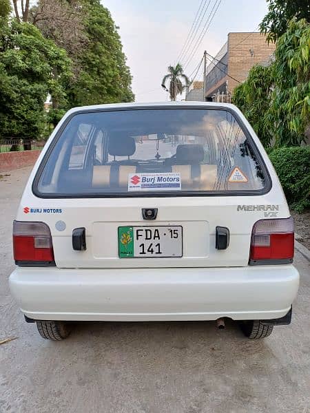 Suzuki Mehran VX 2015 with ac bumper to bumper original car 2