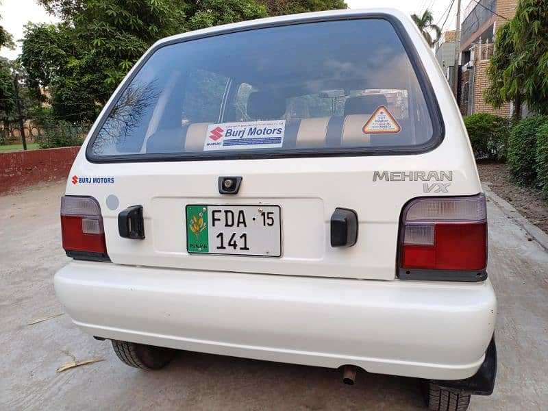 Suzuki Mehran VX 2015 with ac bumper to bumper original car 4