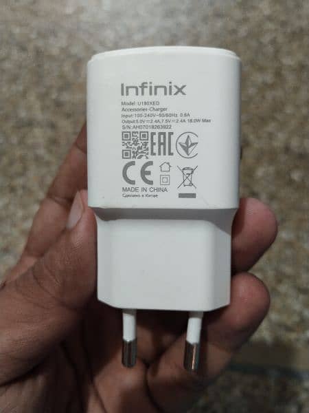 Infinix Hot 50i 18W box pulled adapter 0