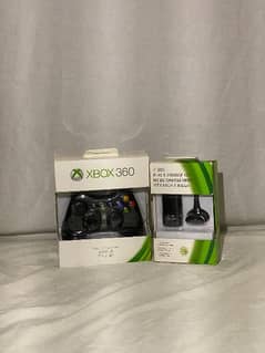 x box 360 controller with battery and charger