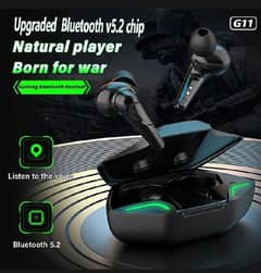 Upgraded Version V5.2Chip G11 Wireless Gaming Earbuds