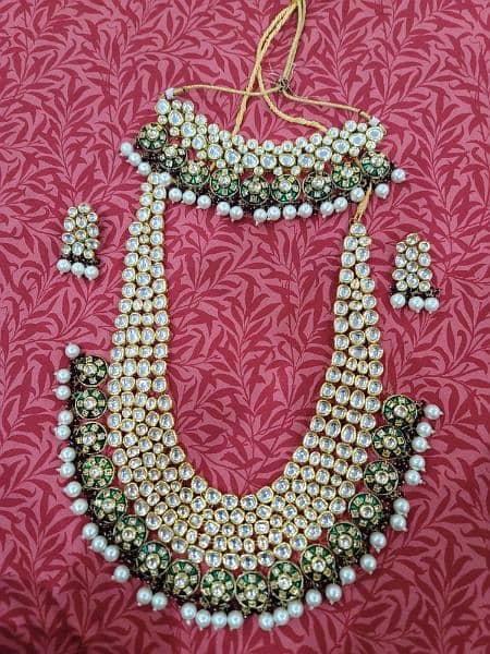 Original. indian kundan set 0