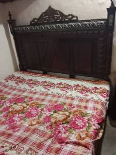 wooden complete bed set