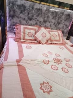 Wedding bed sheet full set pillow covers or comforter king size