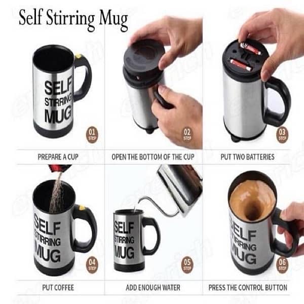 Insulated Self Stirring Mug 1