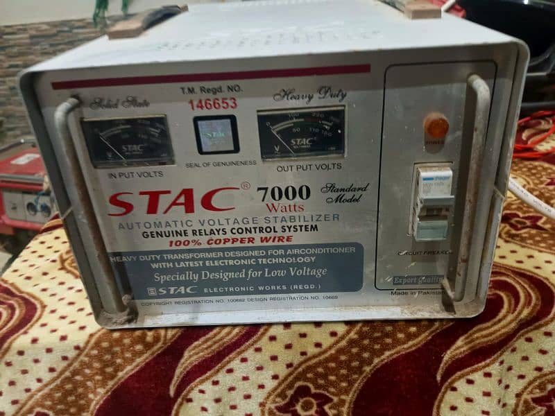 Stac Stabilizer 7000 watts. 1