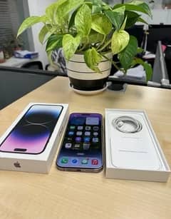 iphone 14 pro max duel pta lla model full box purple 0