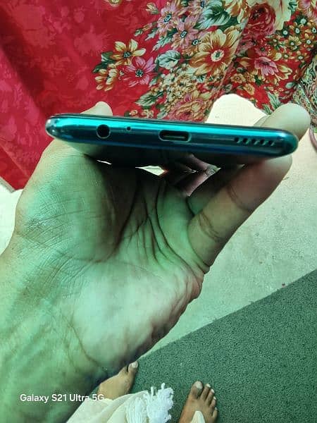 Huawei  Y9 Prime green color just glass break 4