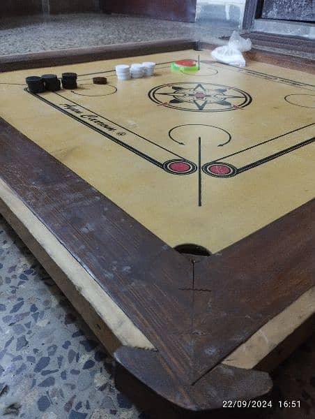 38 by 38 inches carrom board with high quality material coins (gotiya) 2