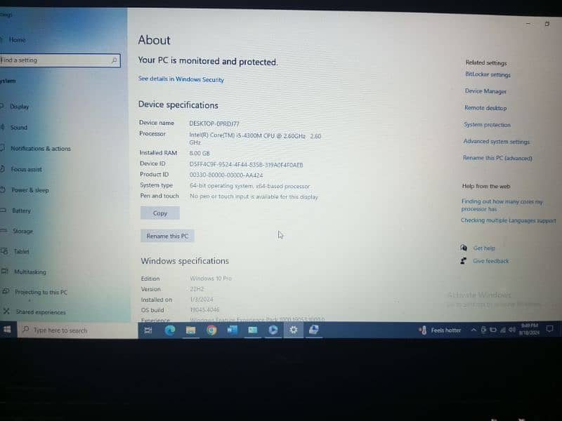 Dell Latitude E6440 corei5 5