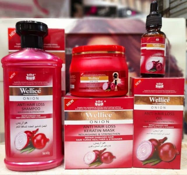 Deal Of 3 Wellice Deal Onion Shampoo Onion Oil ‘hair Mask 3