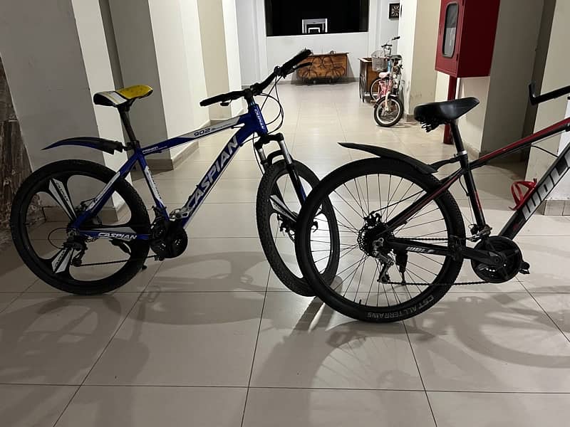 2 mountain Bikes 9/7 speed 4