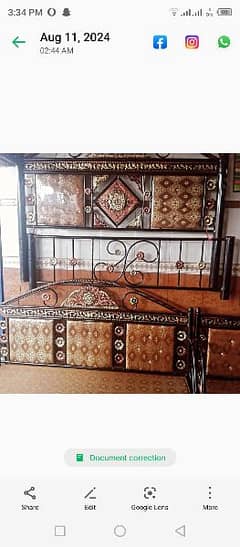 iron bed iron furniture double bed