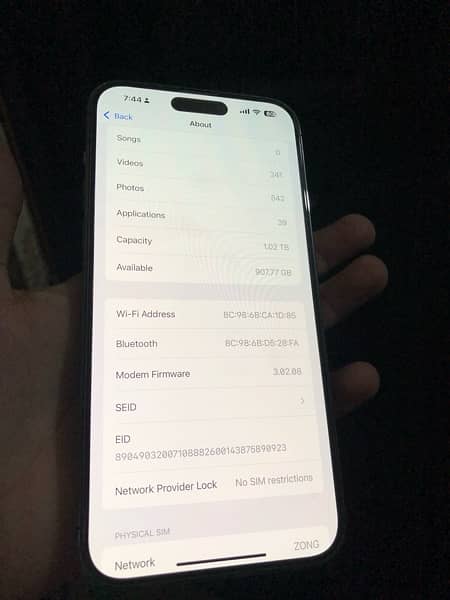 iphone 14pro Max 1TB Non PTA Deep Purple Unlock 4