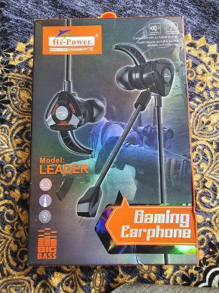 Hi Power Gaming Earphones With Mic 0