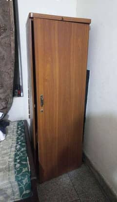 single wooden cupboard