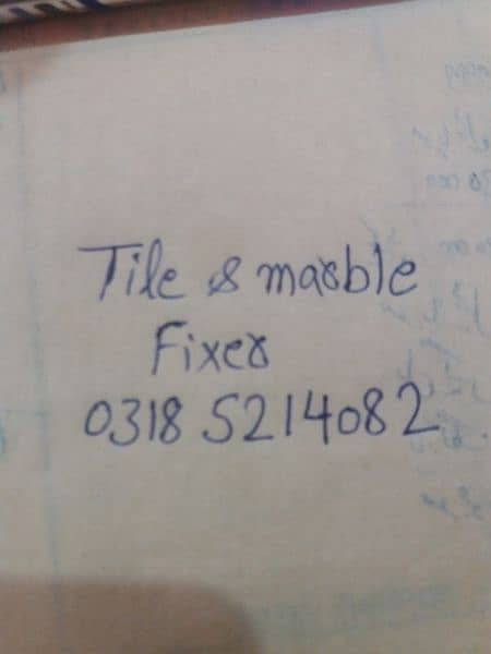 tile marble fixer / tile fixing services / tile installation 0