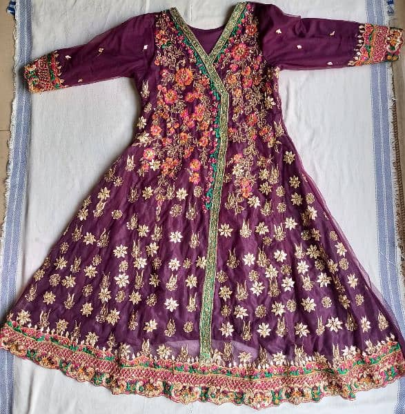 Mehndi dress/party wear/Angrakha frock 1