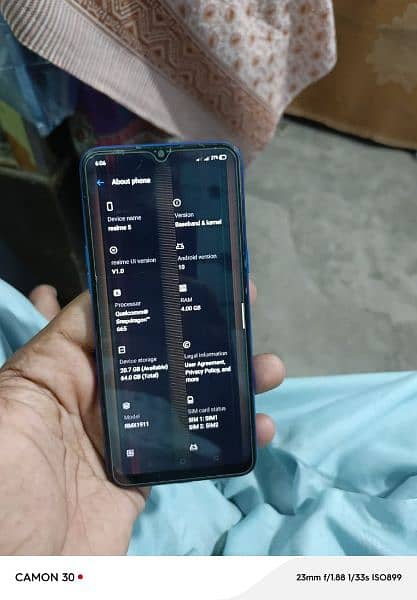 realme 5 aik add mobile 10/9 condition sale k liye 03014268586 1