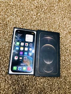 I phone 12 pro PTA 128 gb with box gold 0