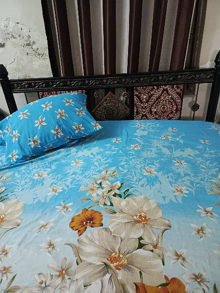 sold almost new king size bed with mattress 1