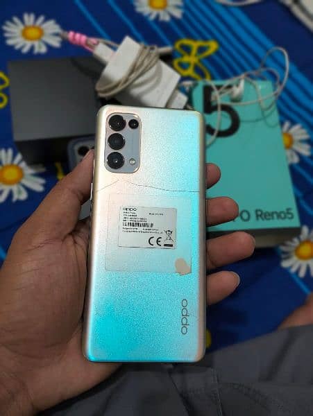 oppo reno 5 with box original all accessory 2