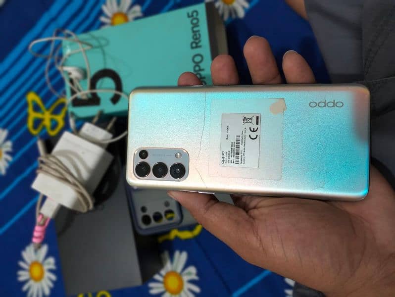 oppo reno 5 with box original all accessory 6