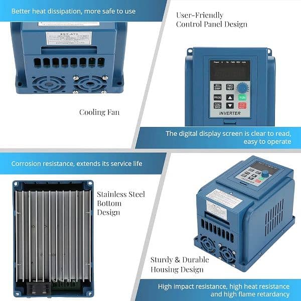 VFD AT3-1500X 4A AC 3 Phase Drive Controller Inverter Converter 4