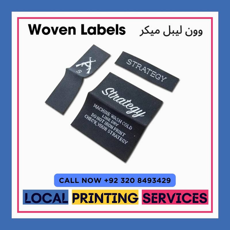 Woven labels | Custom Woven Labels | Satin Clothing Labels 0