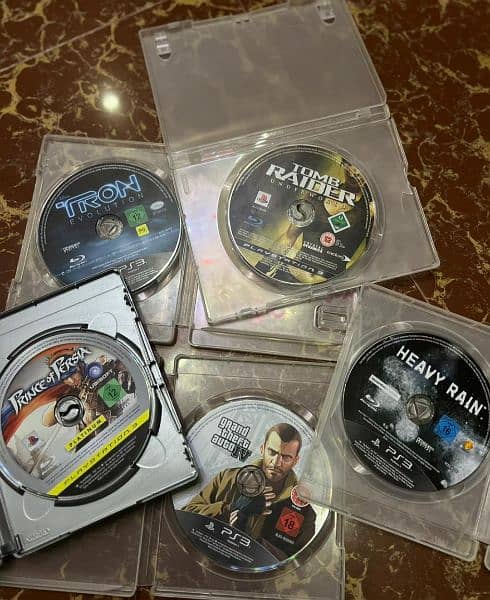 Playstation 2 and 3 games. 3