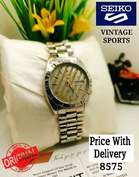 SEIKO 5 CITIZENS ORIENT AUTOMATIC MEN WRIST WATCH 03161737353 19