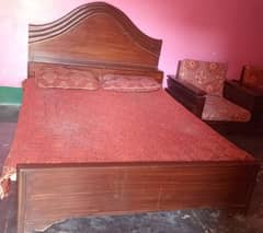 Double Bed and single bed  with Sofa set