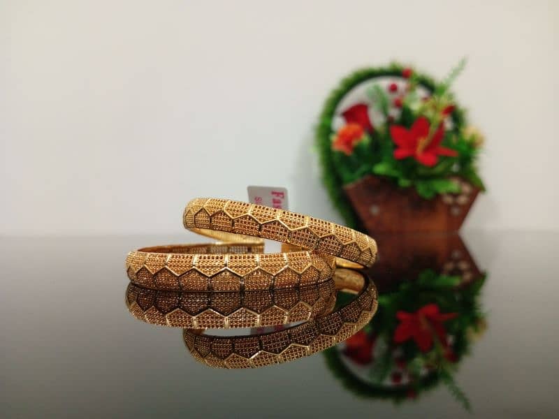 Gold Look Bangles 0