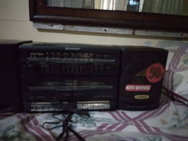 Audio cassette tape recorder Sharp brand  fresh condition not repaired 3