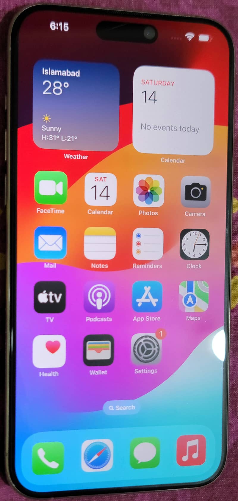 Iphone 15 Pro Max, 256 GB, Non PTA, 100% Battery Health 2