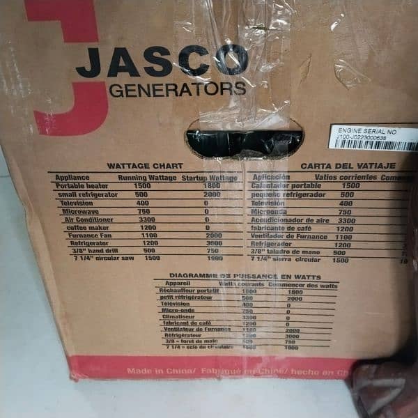 Jasco new generator for sell 2