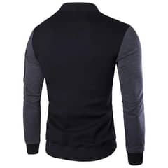 1 PC Men's Fleece Plain Jacket