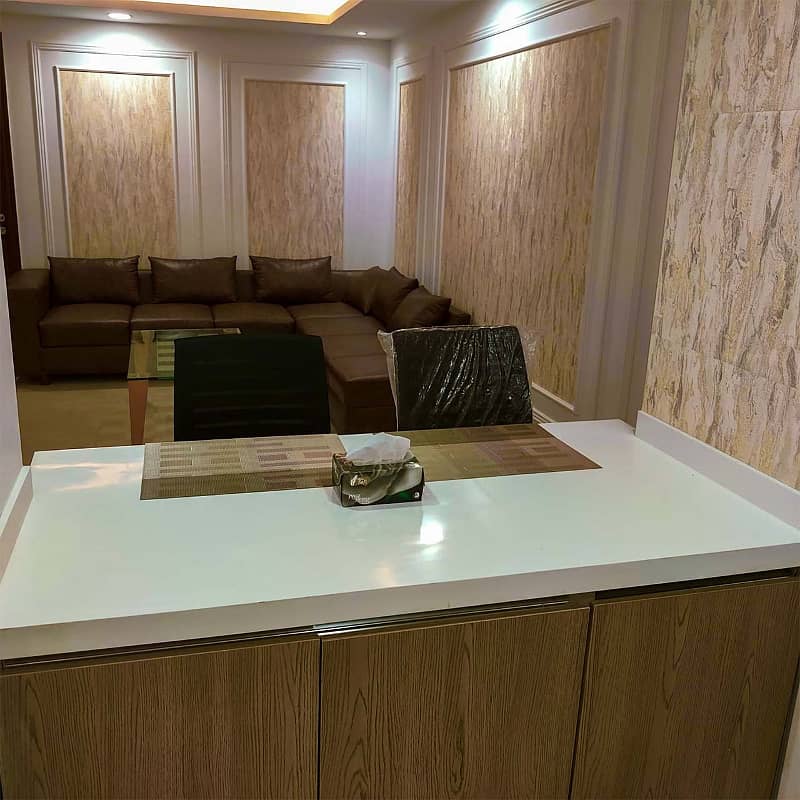 Fully Furnished 1 Bedroom Luxury Apartment For Rent In Goldcrest Mall And Residency DHA Phase 4 5